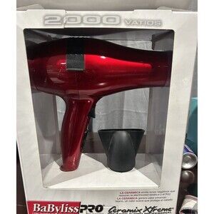 Babyliss PRO CERAMIX XTREME Professional Ceramic Hair Dryer 2000W Red New in Box
